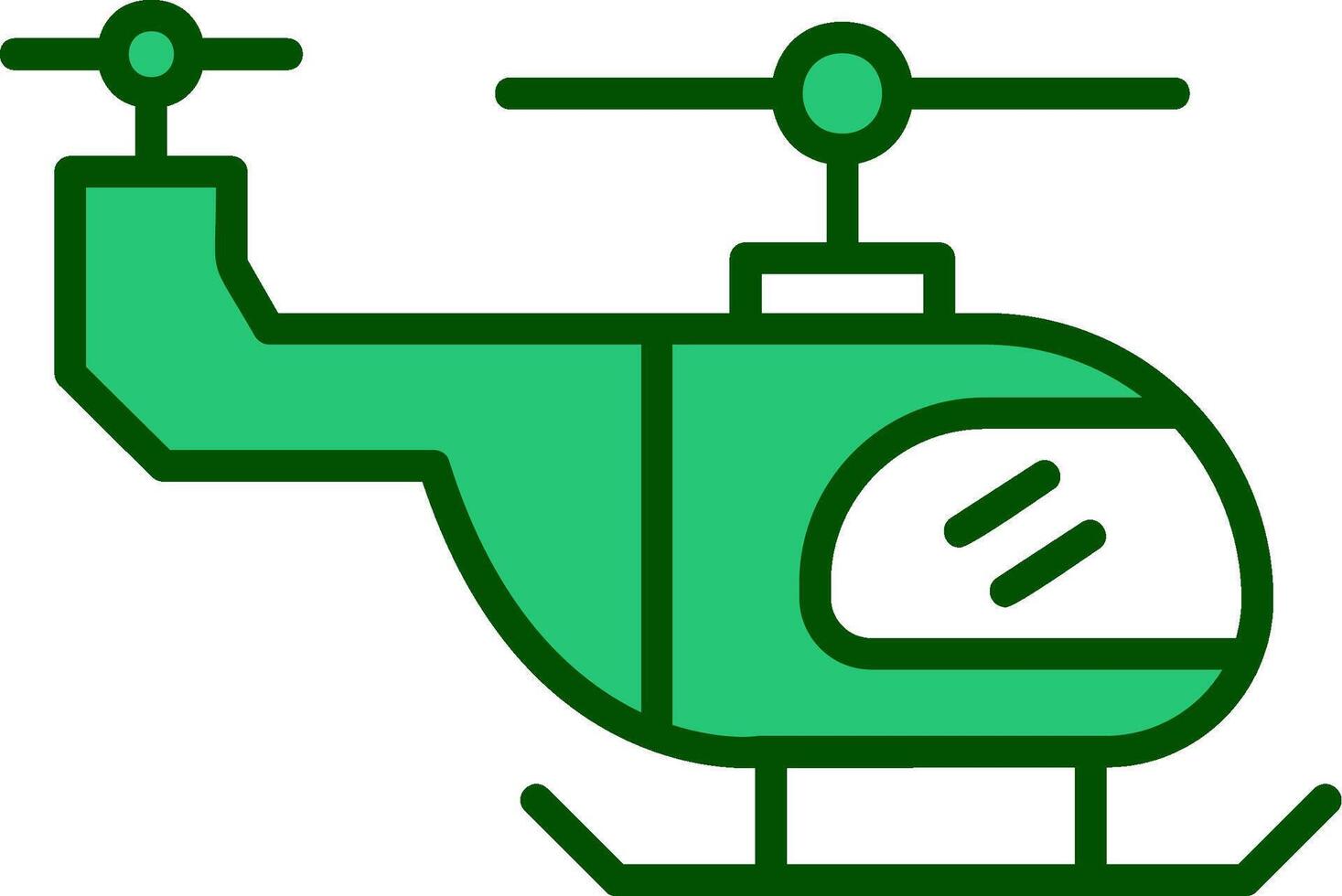 icono de vector de helicóptero