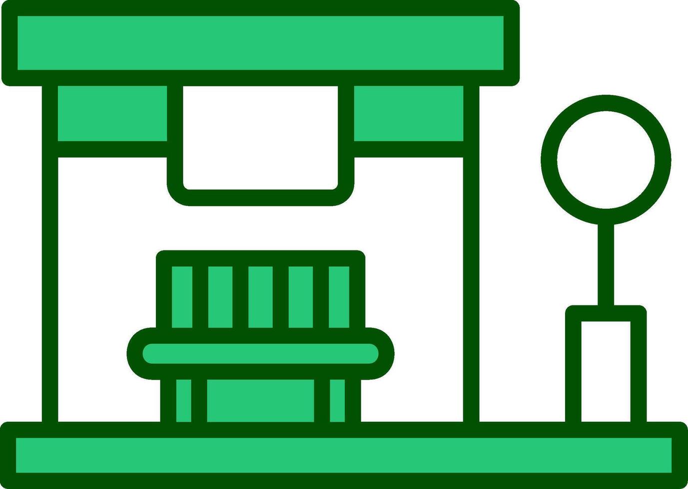 Bus Stop Vector Icon