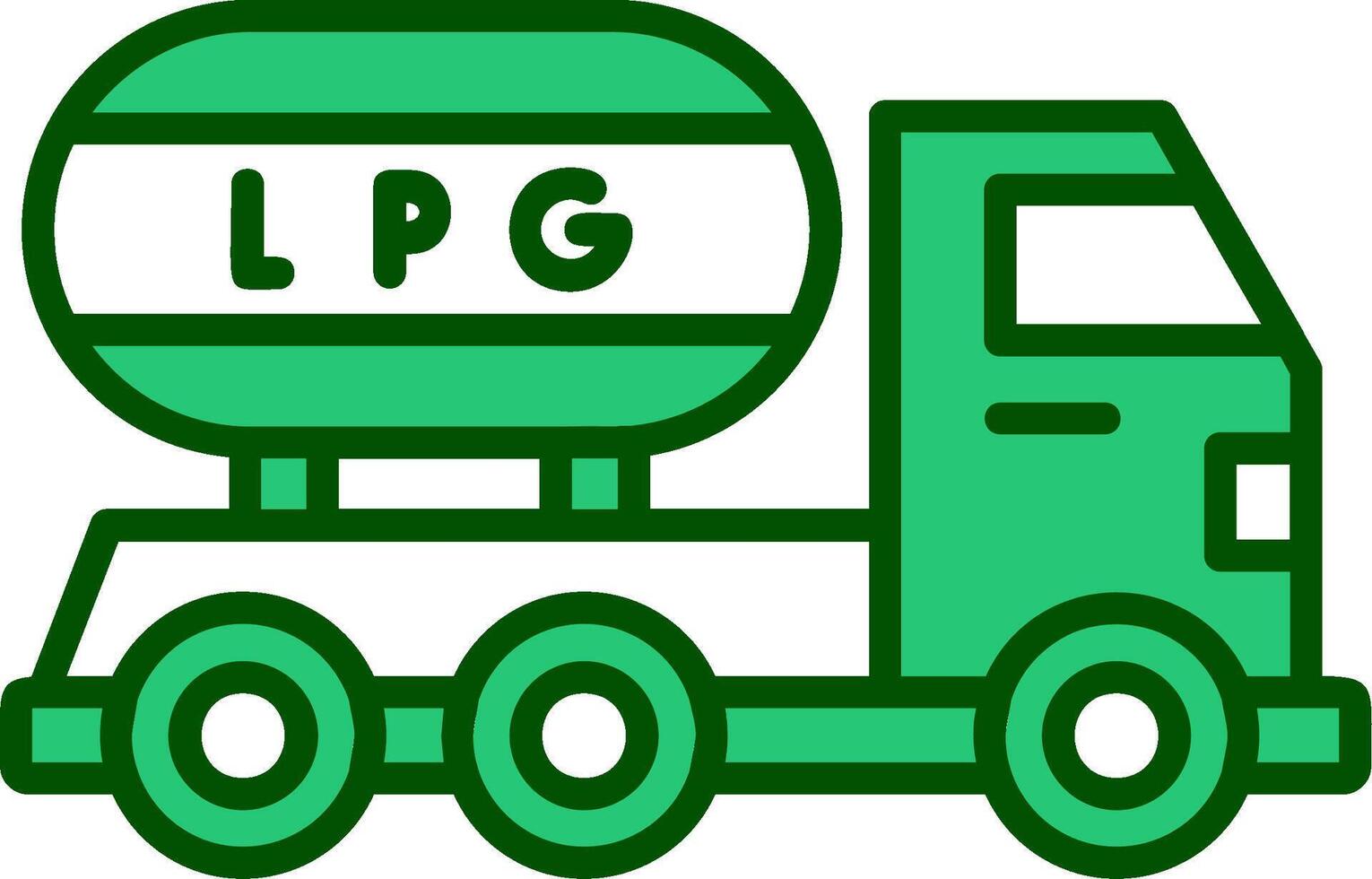 Gas Truck Vector Icon