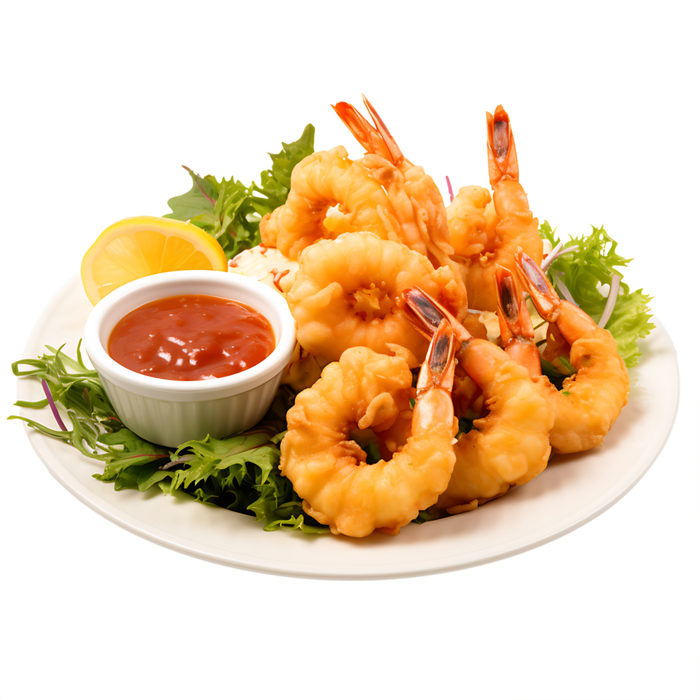 AI generated Tempura with No Background for a Seamless Blend into Various Culinary Contexts png