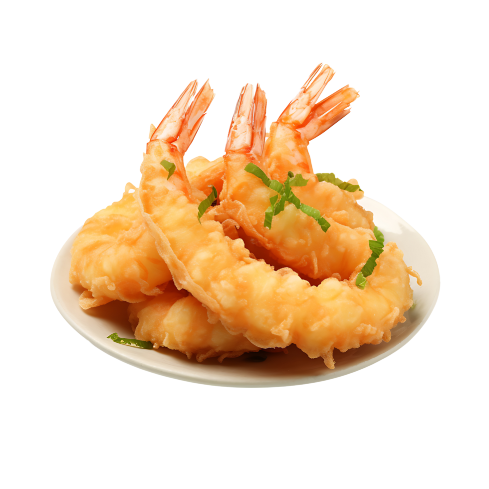 AI generated Clear Tempura Imagery, High Quality Visuals for Professional Culinary Presentations png