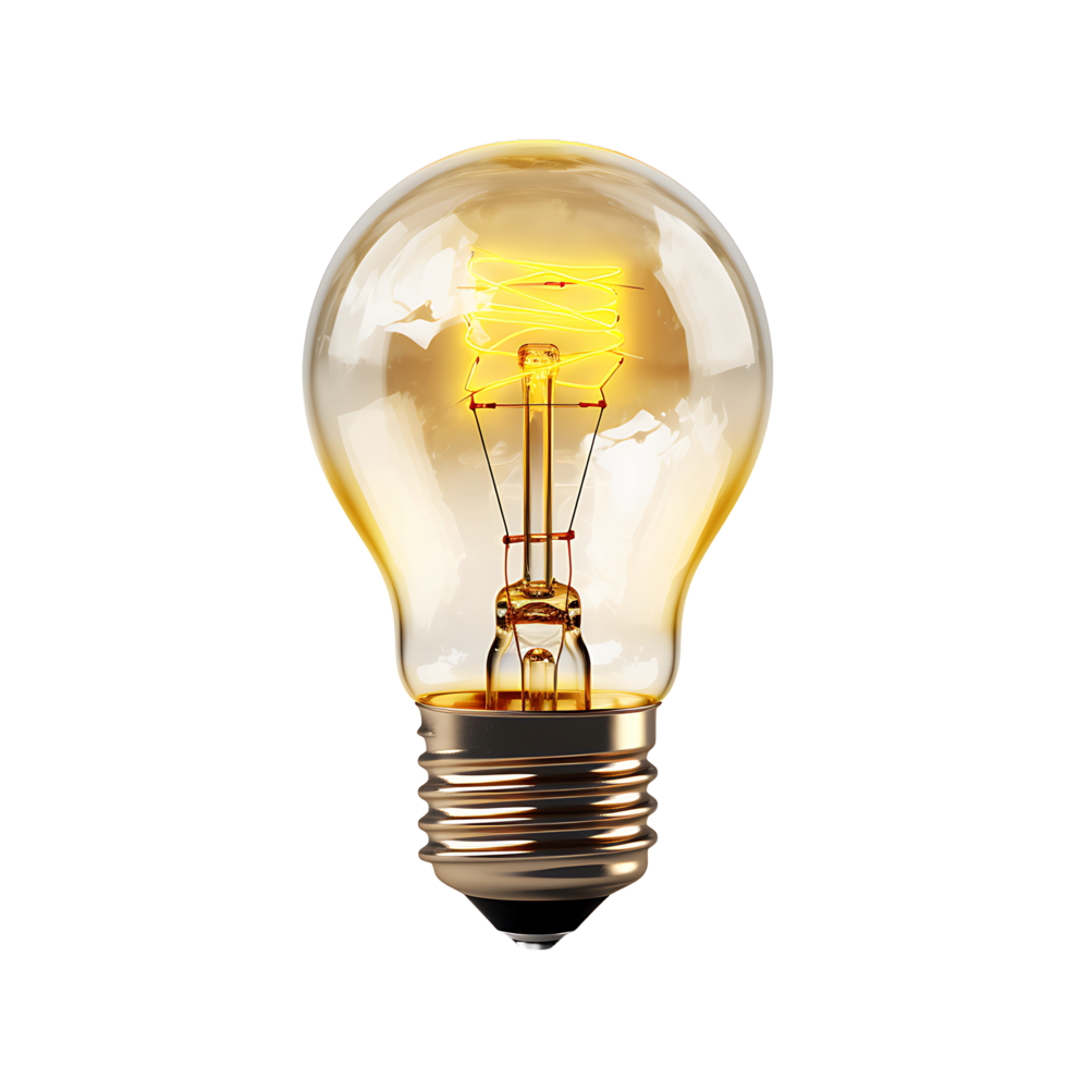 AI generated Isolated Energy Efficient Bulb, Adding Contemporary Style to Your Designs png