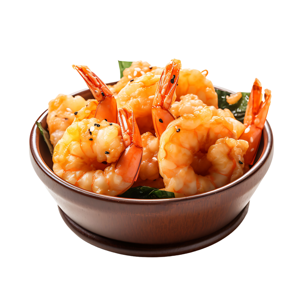 AI generated Transparent Tempura Treat, Perfect for Seamless Graphic Compositions png