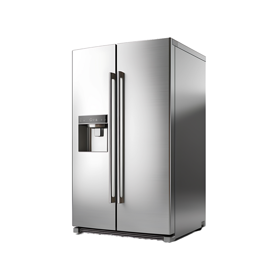 AI generated Fridge Without Distractions, Perfect for Focused Design Elements in Kitchen Graphics png