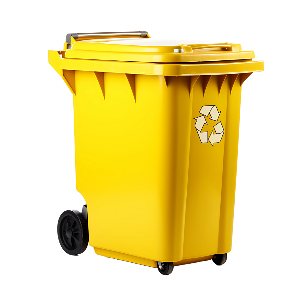 AI generated Clear Cut Bin Image, Professional and Neat Waste Management Graphics Guaranteed png