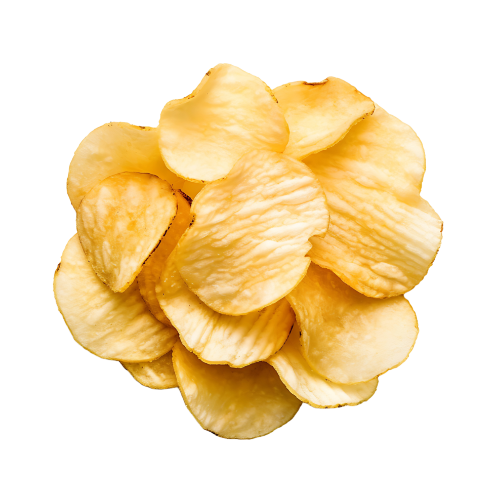 AI generated Transparent Background for Chips, Providing Maximum Design Flexibility png