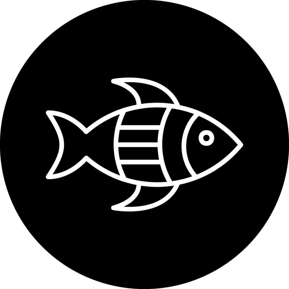 icono de vector de pescado