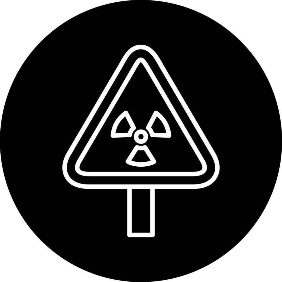 icono de vector de radiación