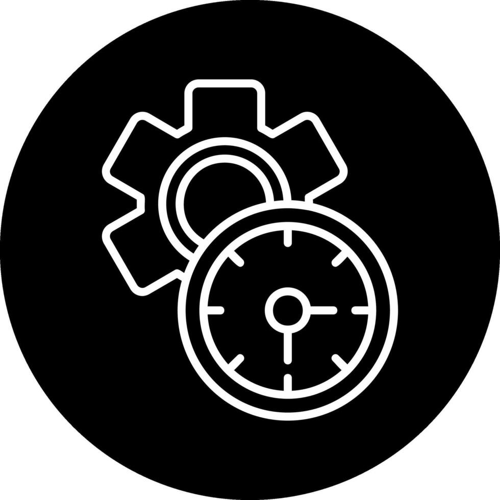 icono de vector de tiempo de trabajo