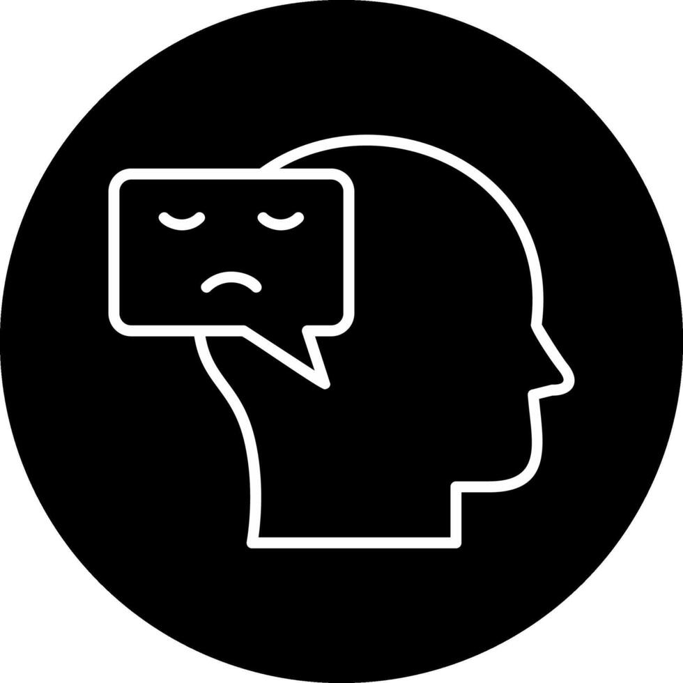 Negative Thinking Vector Icon