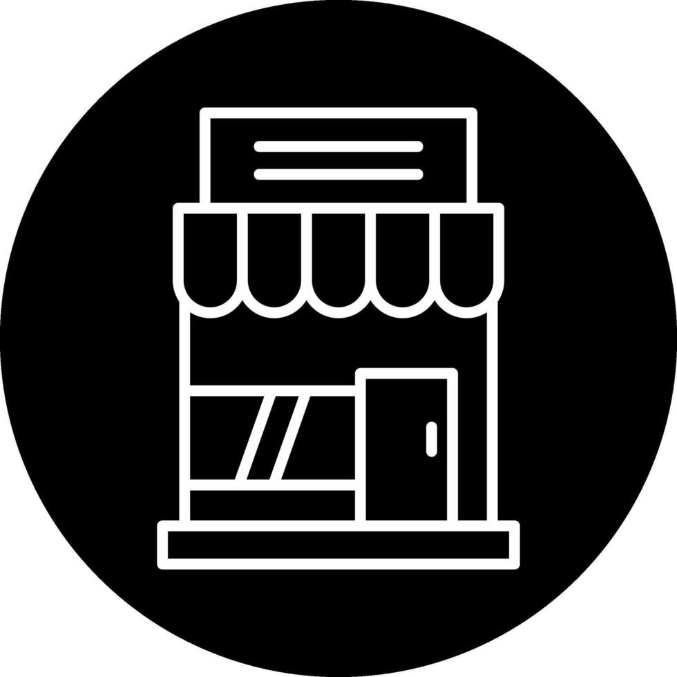 icono de vector de tienda