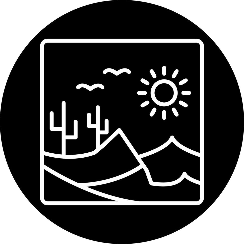 icono de vector de desierto