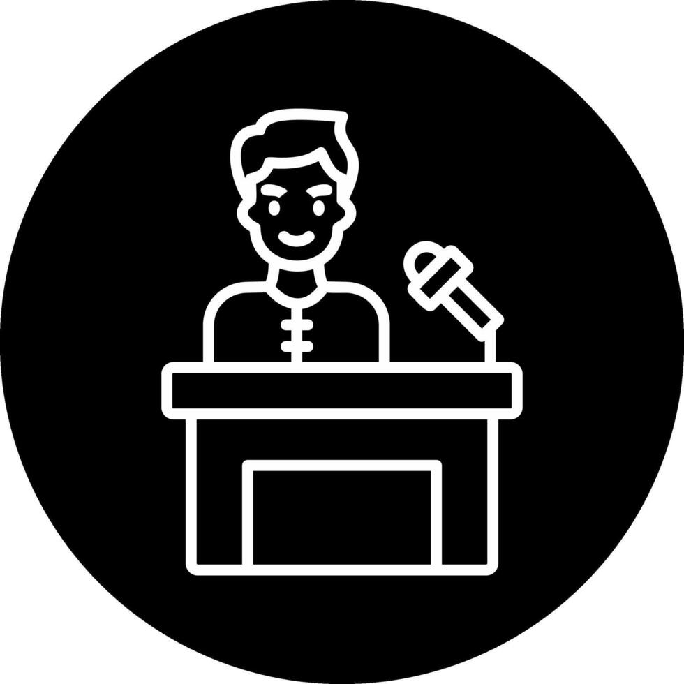 Press Conference Vector Icon