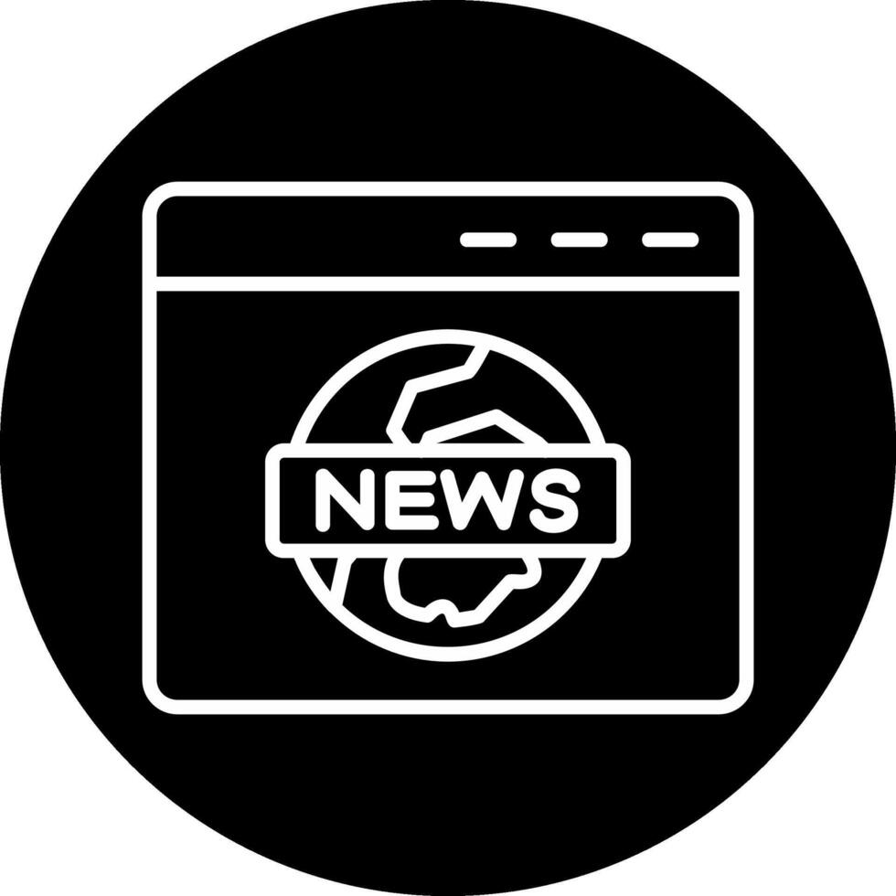 icono de vector de informe de noticias