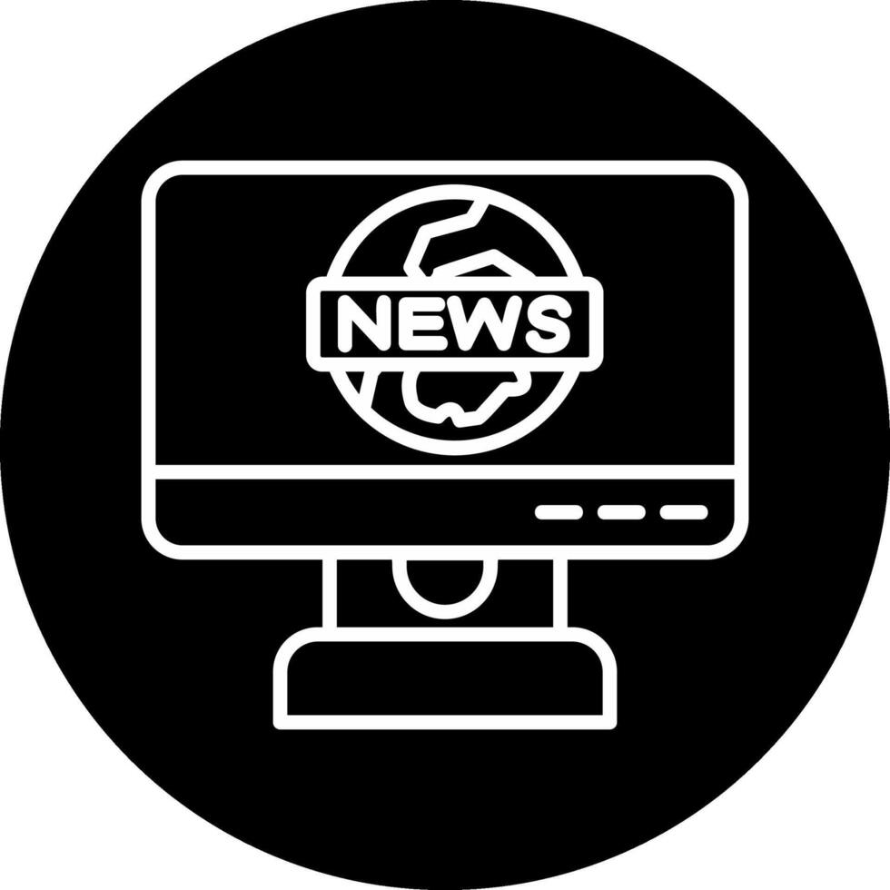 icono de vector de informe de noticias