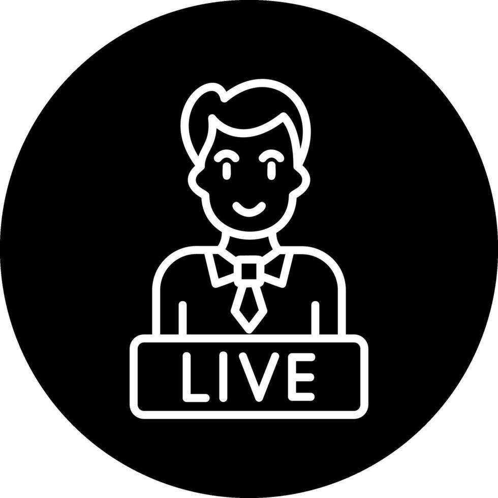 Live News Vector Icon