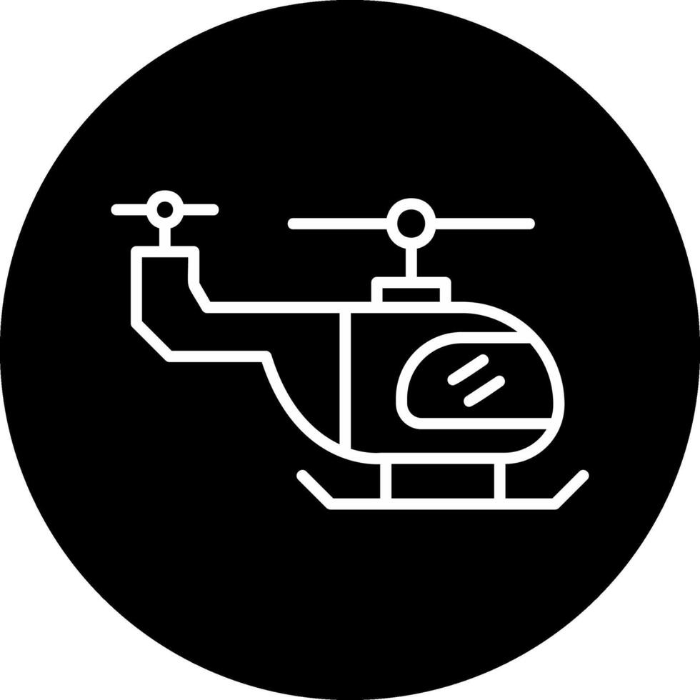 icono de vector de helicóptero