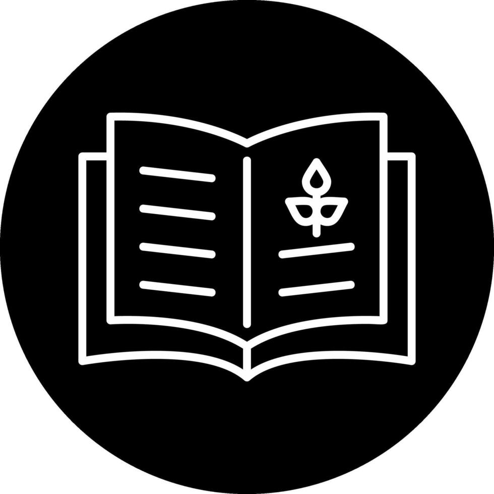 biología libro vector icono