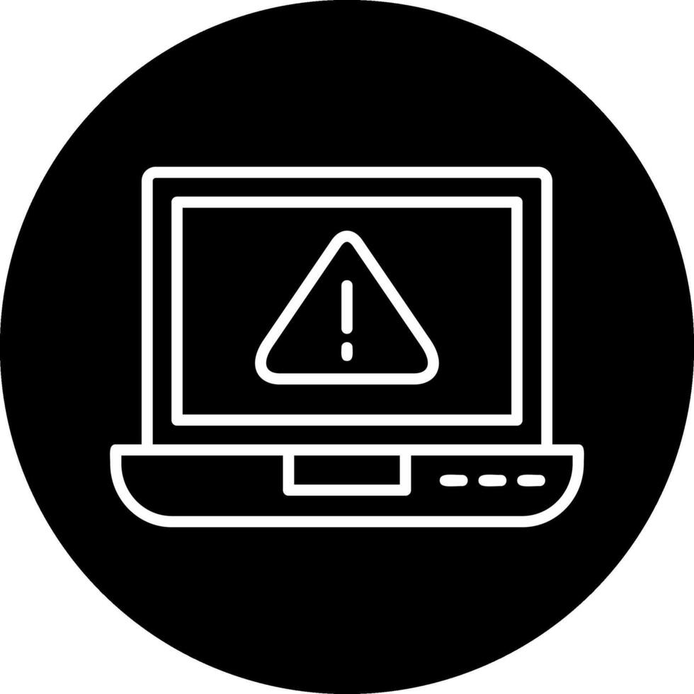 laptop Virus Vector Icon