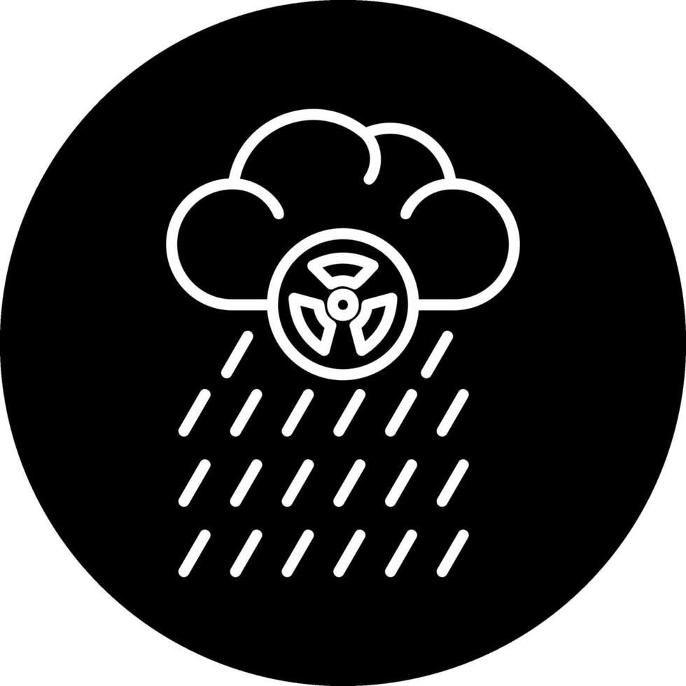 icono de vector de lluvia ácida