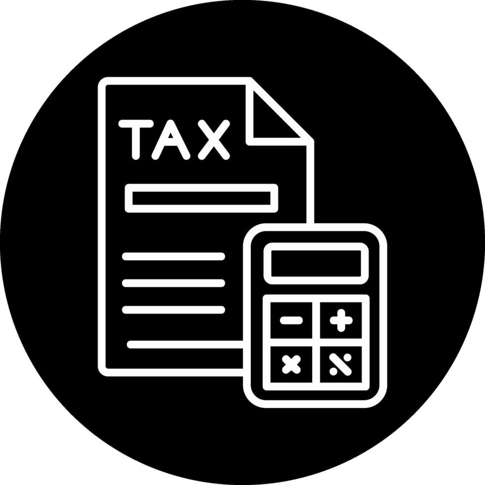 Tax Calculation Vector Icon