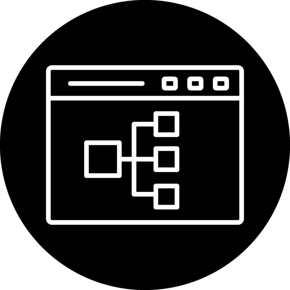 Online Flowchart Vector Icon