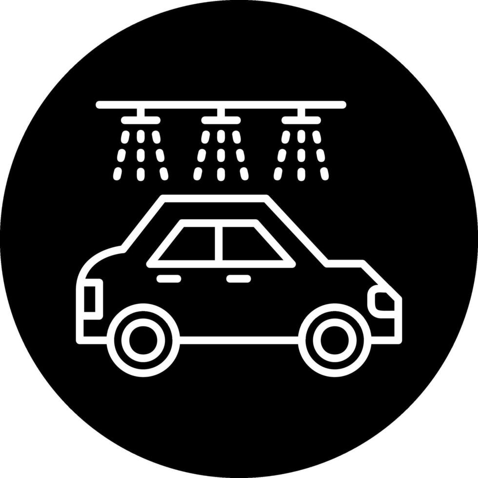 icono de vector de lavado de autos