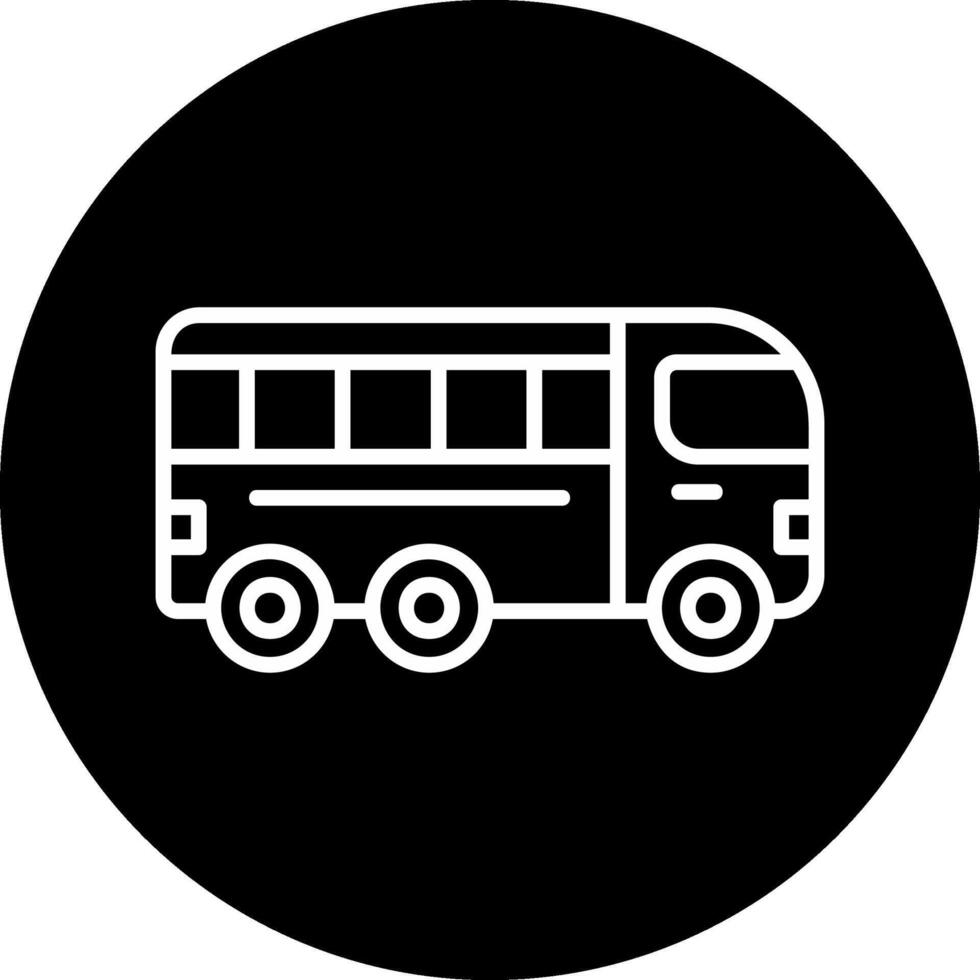 icono de vector de bus