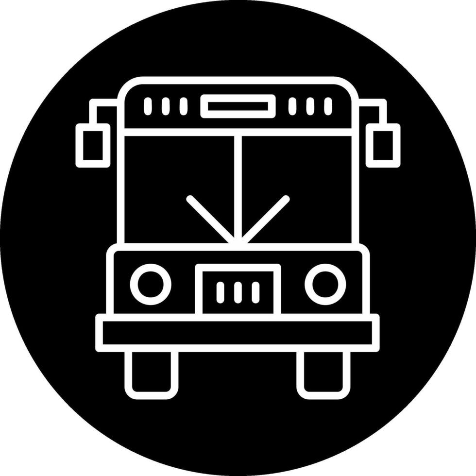 icono de vector de bus