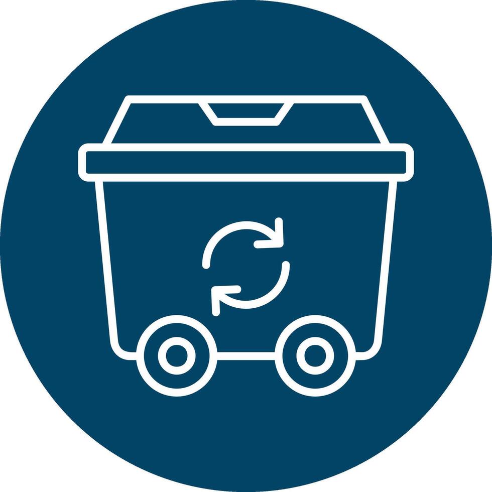 icono de vector de reciclaje