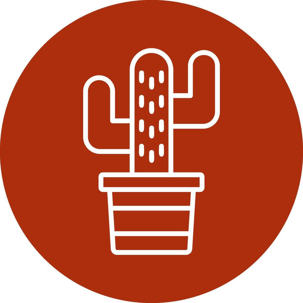 icono de vector de cactus