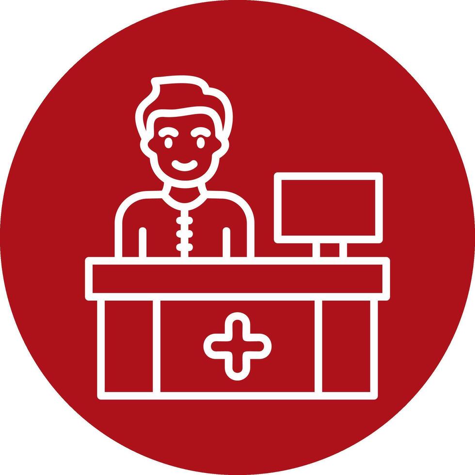 Receptionist Vector Icon 39404626 Vector Art at Vecteezy