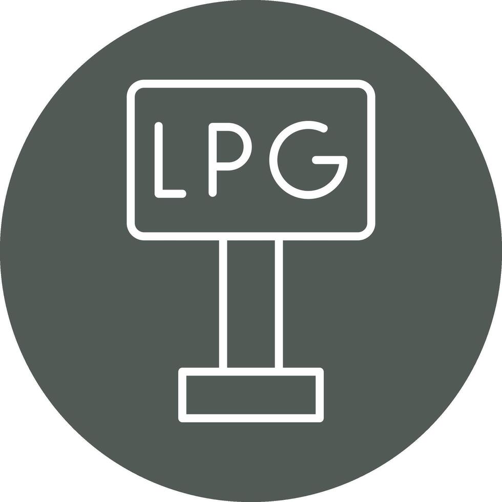 Liquefied Petroleum Gas Vector Icon