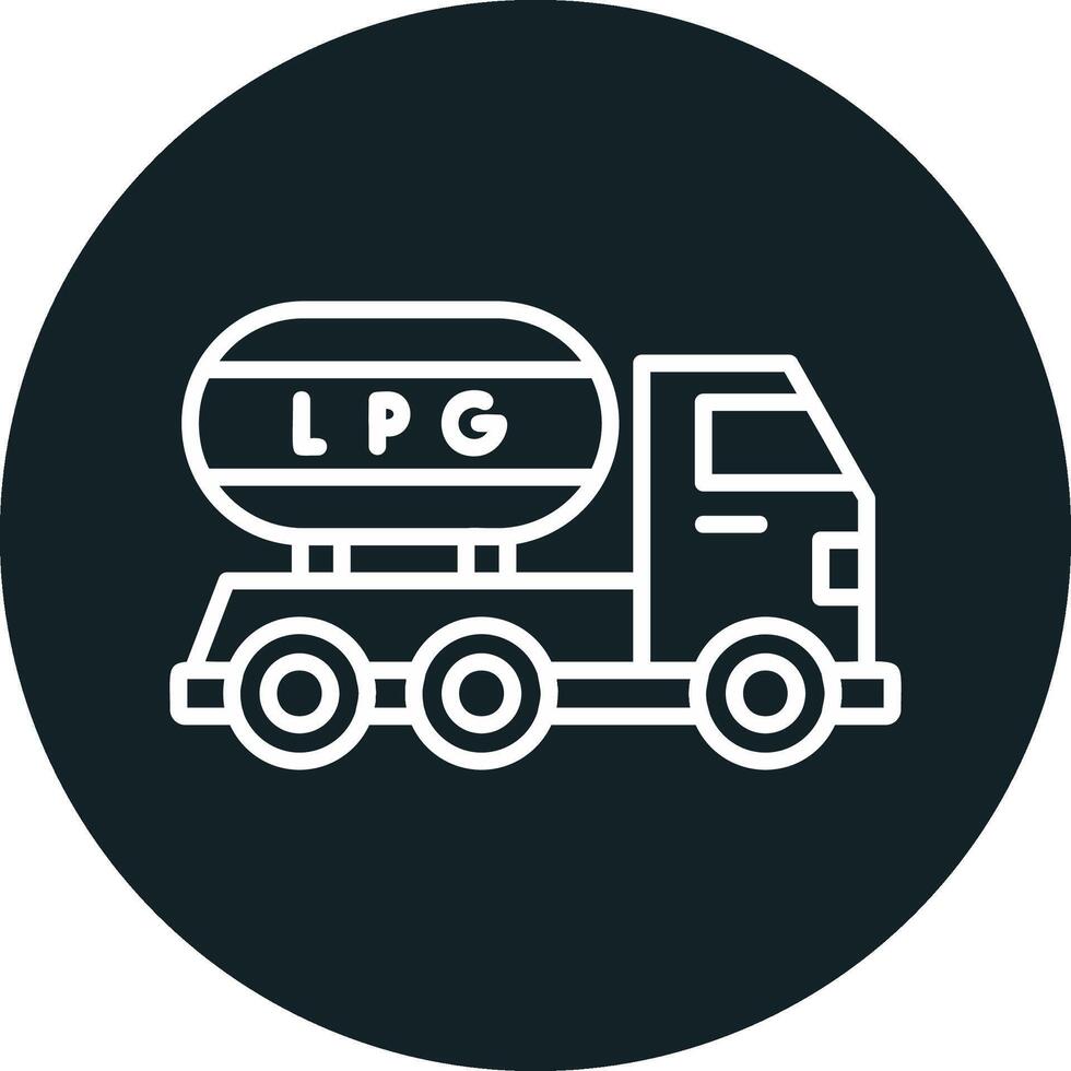 Gas Truck Vector Icon