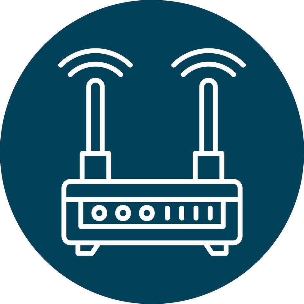 icono de vector de enrutador wifi