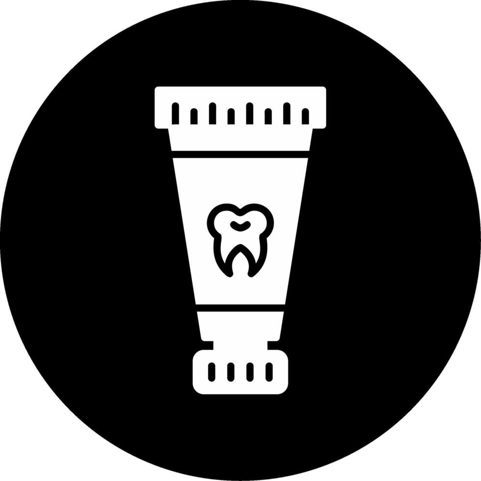 icono de vector de pasta de dientes