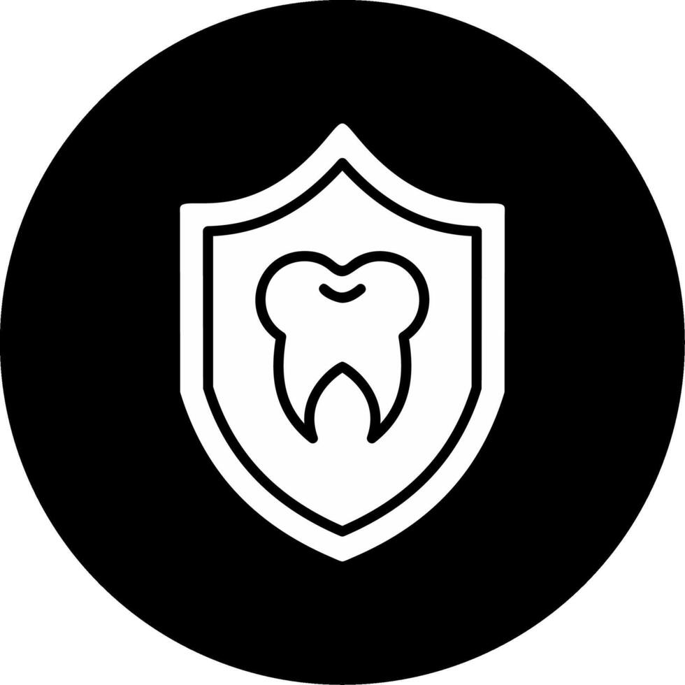 icono de vector de protección dental