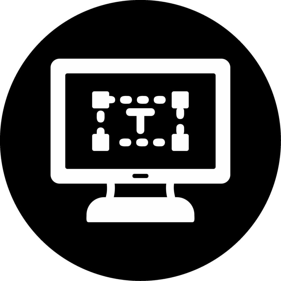 computadora texto editor vector icono