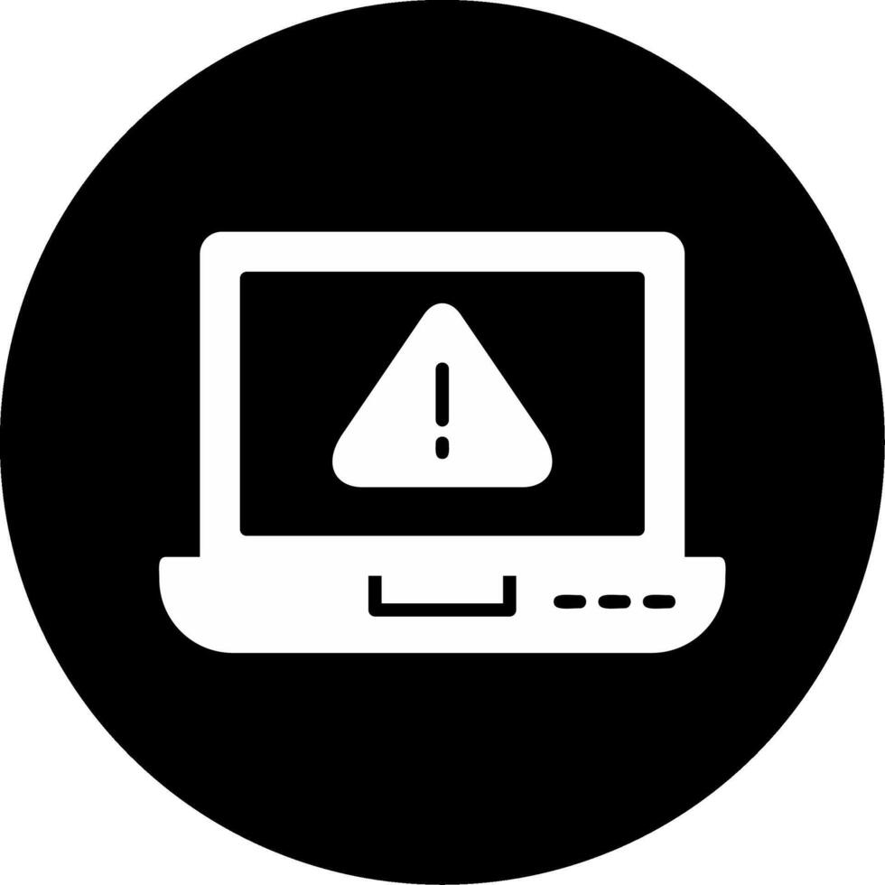 laptop Virus Vector Icon