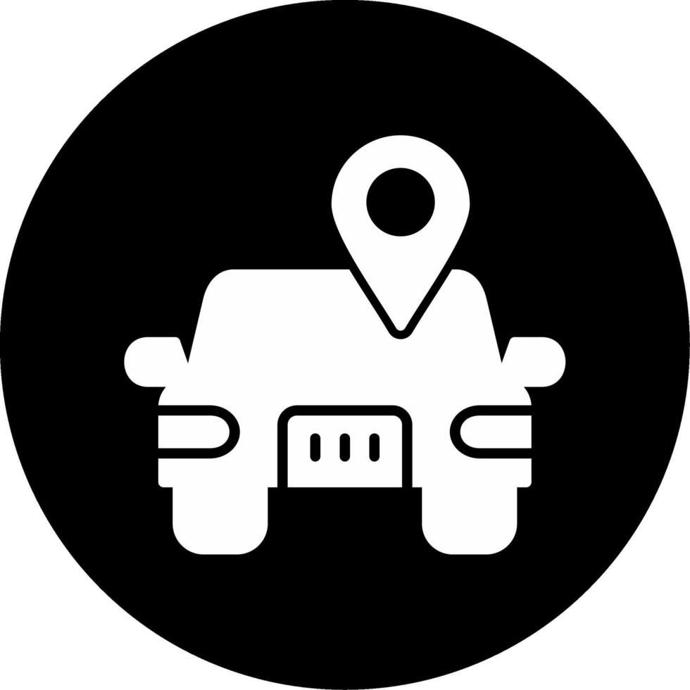 Car Location Vector Icon