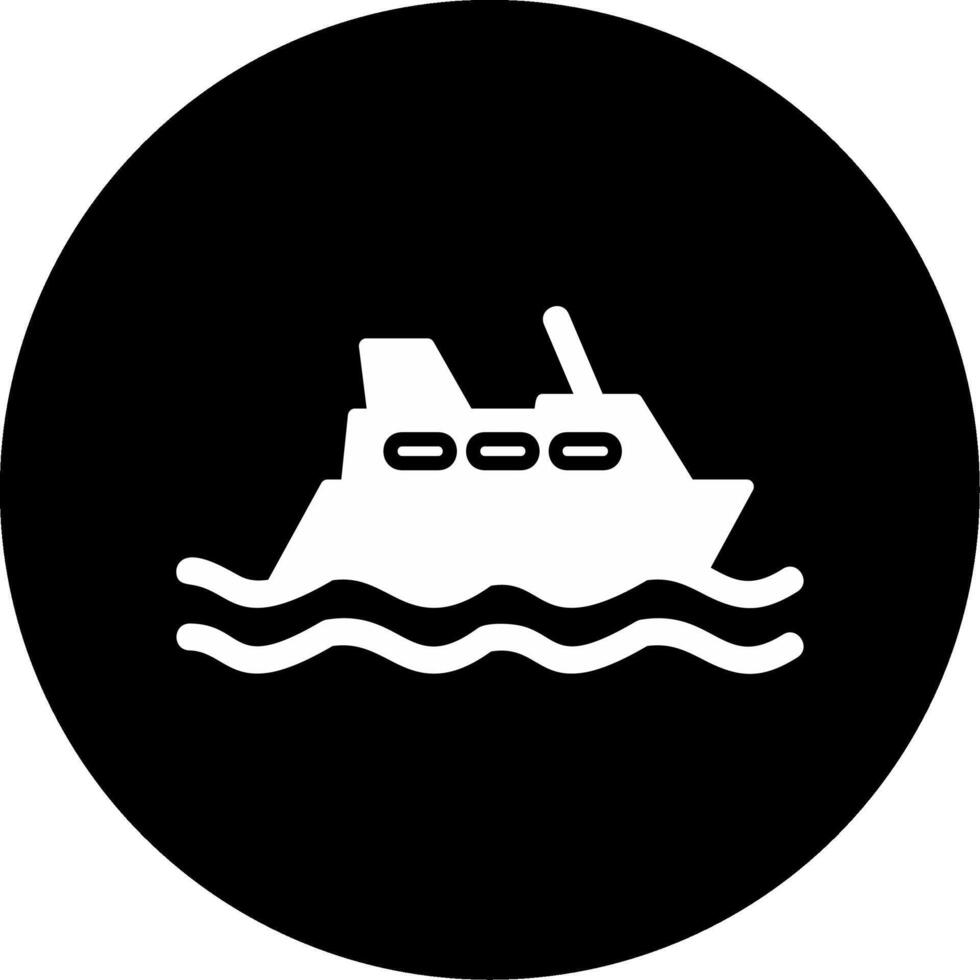 icono de vector de crucero