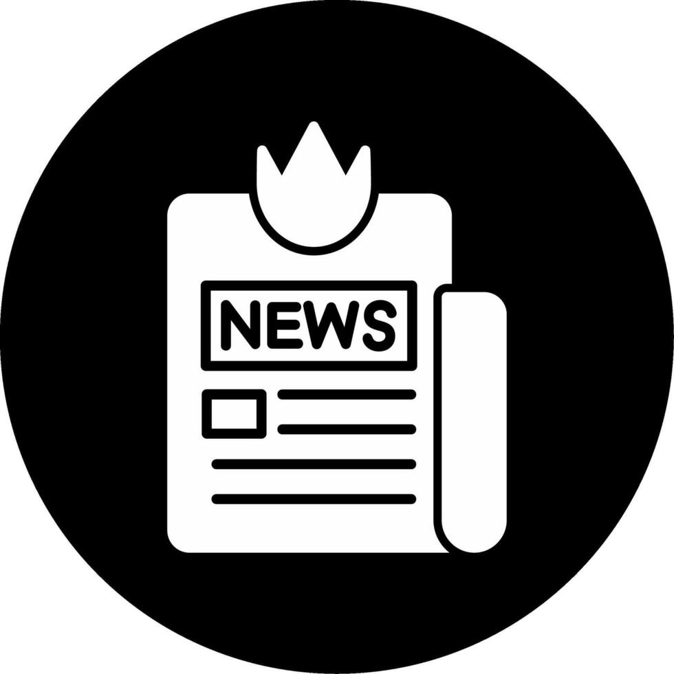 icono de vector de noticias de última hora