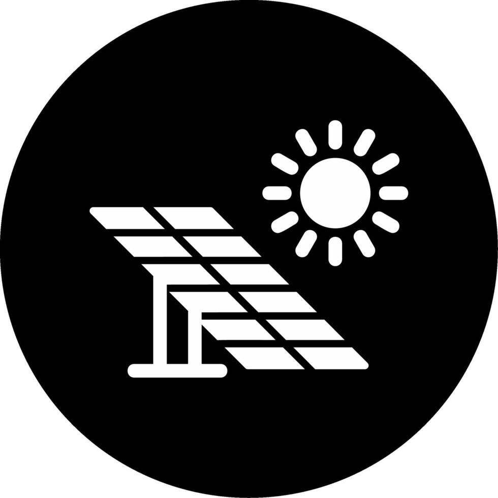 icono de vector de panel solar