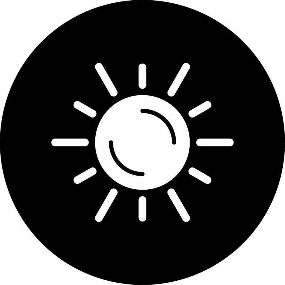 icono de vector de sol