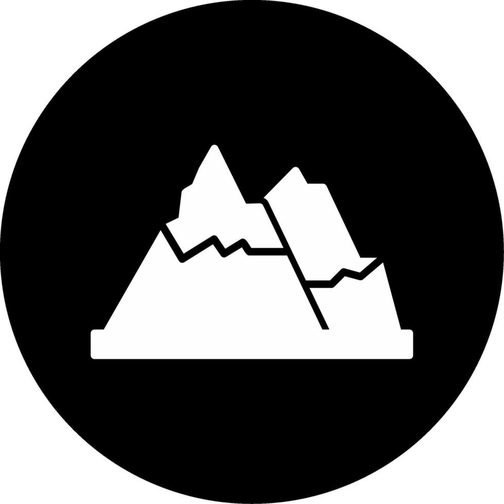 icono de vector de montaña