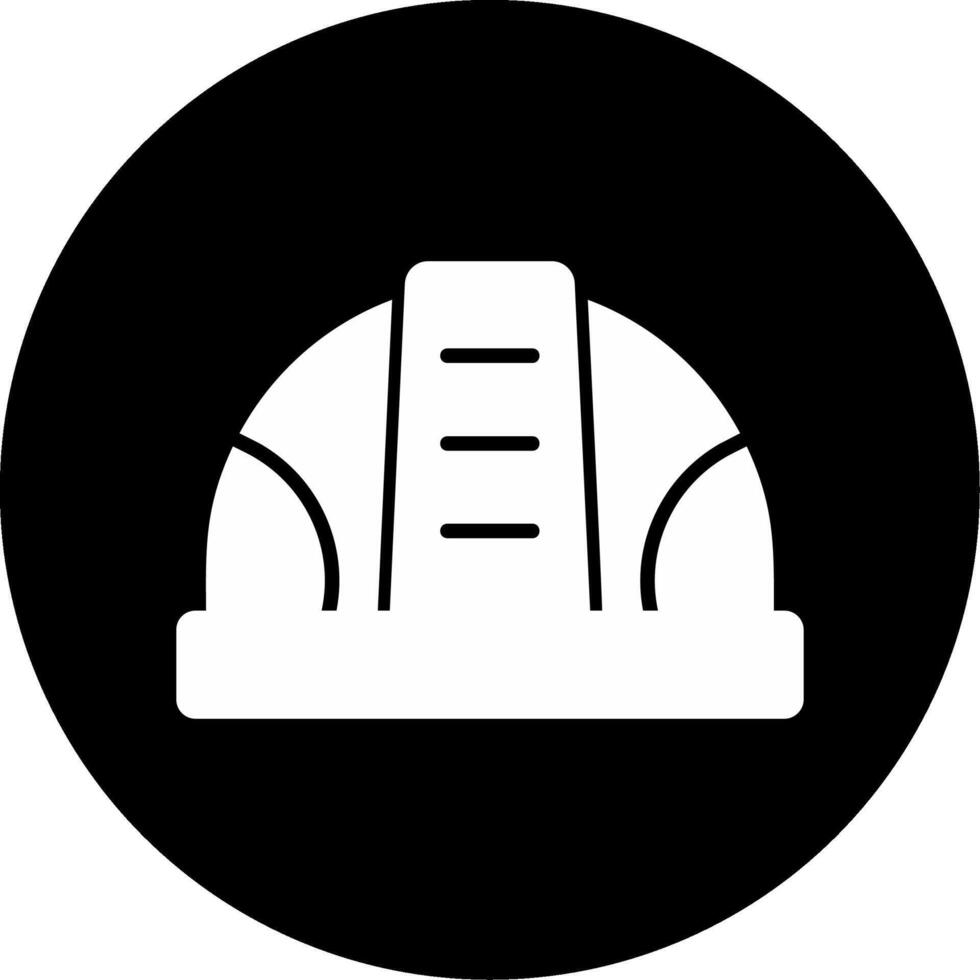 icono de vector de casco de construcción