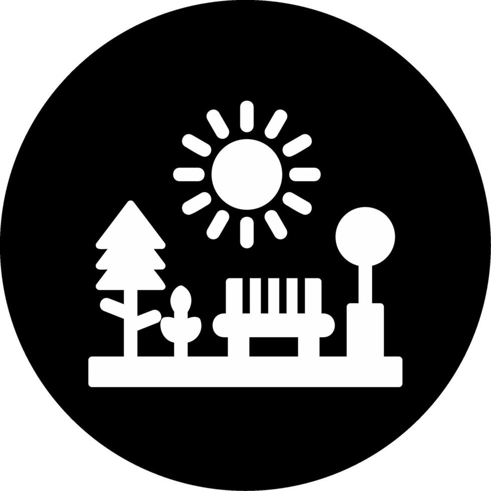 icono de vector de parque