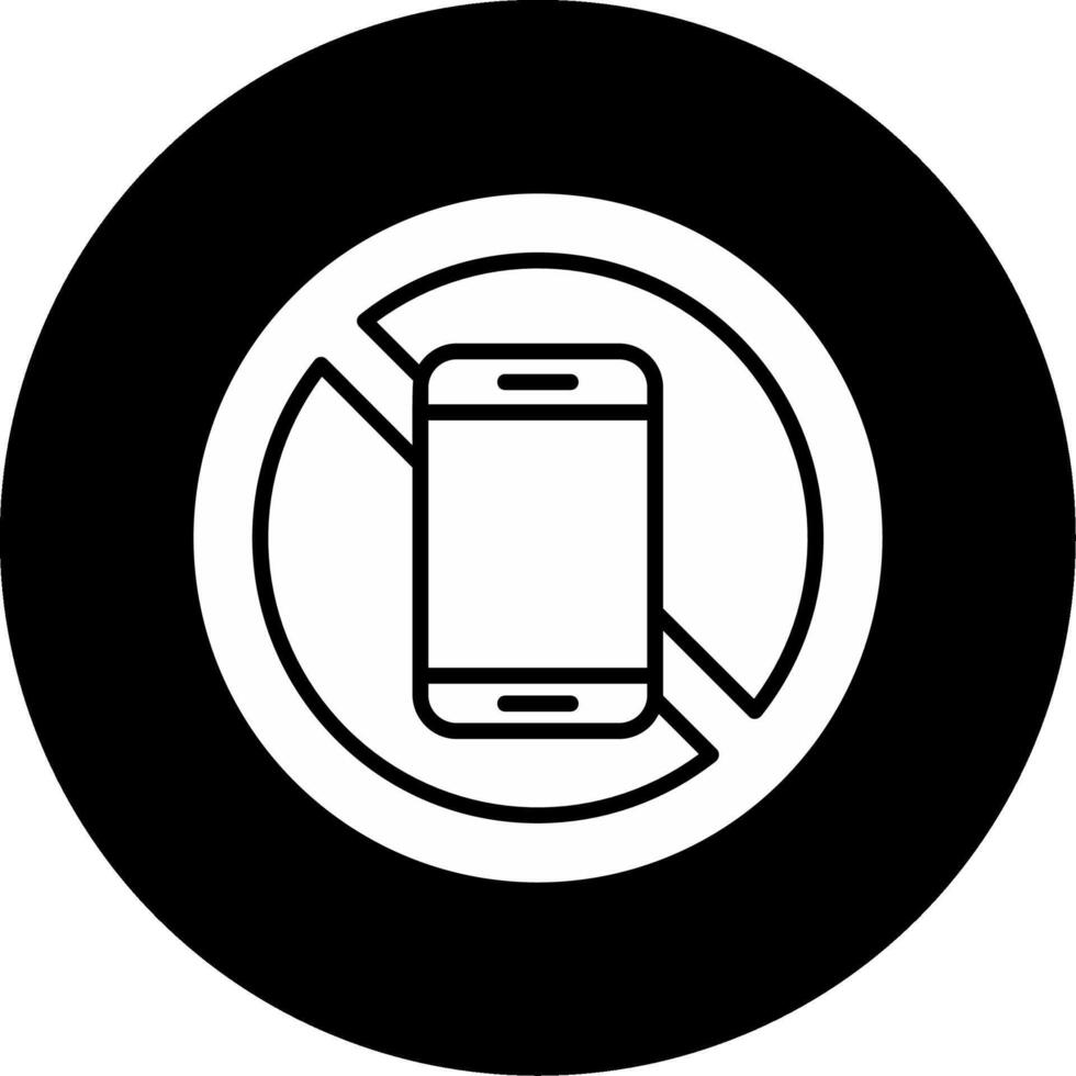 No Mobile Phone Vector Icon