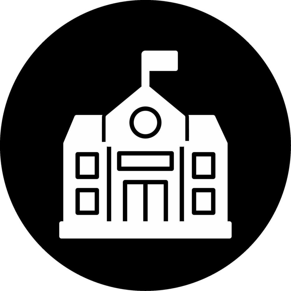 icono de vector de escuela