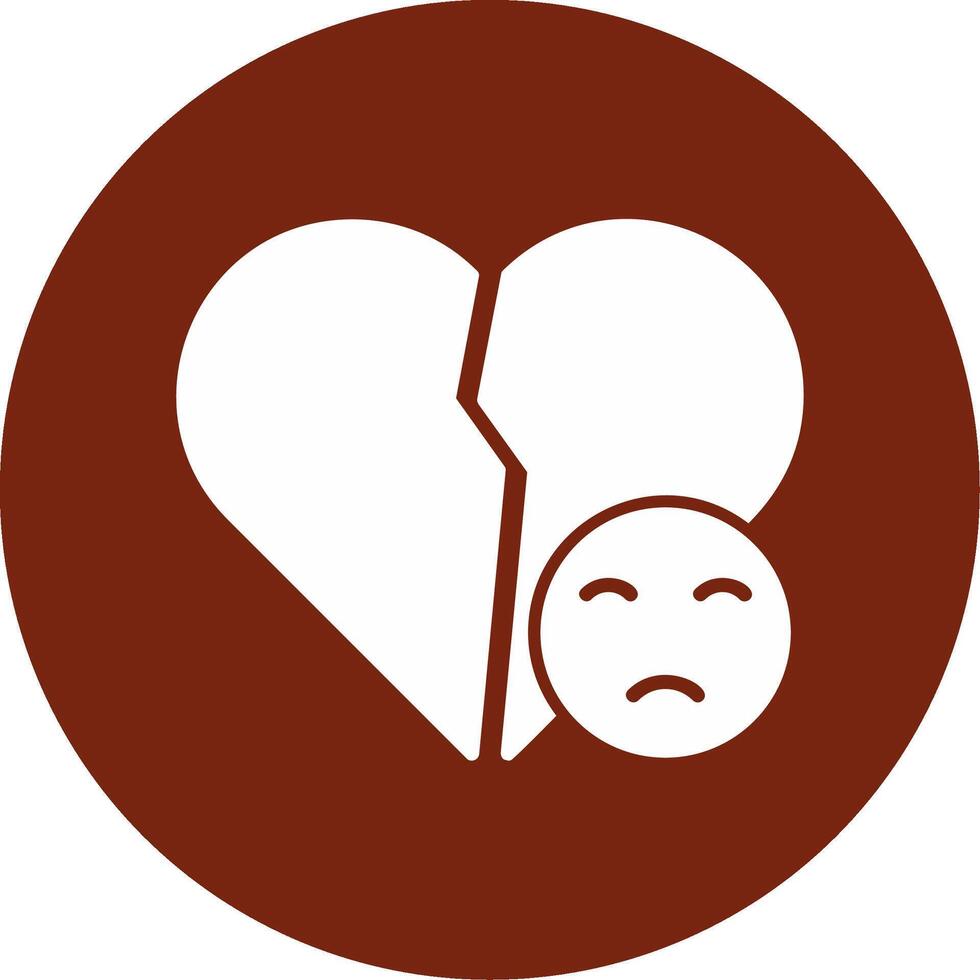 Broken Heart Vector Icon